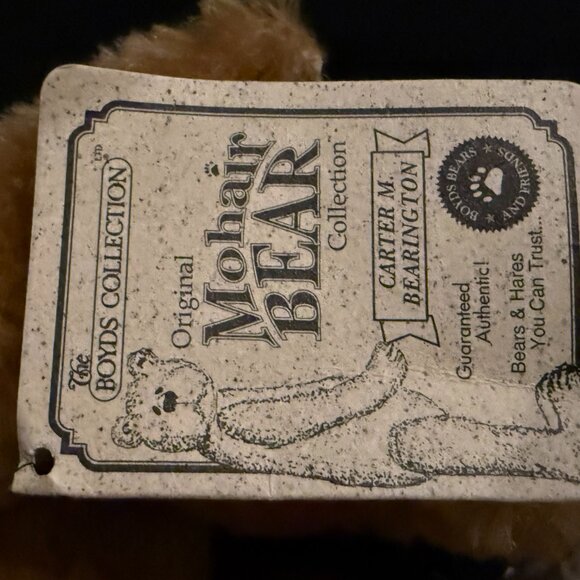 Carter M. Bearington Boyd's Collection Mohair Teddy Bear 11" Ltd Edition Collect - Picture 2 of 6